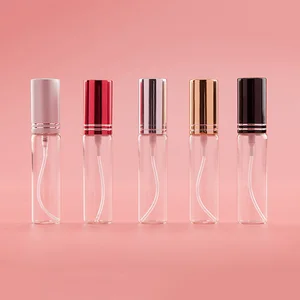 1 шт. 5 мл10 мл портативный цветной стеклянный многоразовый флакон для духов с пустой распылитель для парфюмерии косметическими контейнерами с распылителем для путешествий