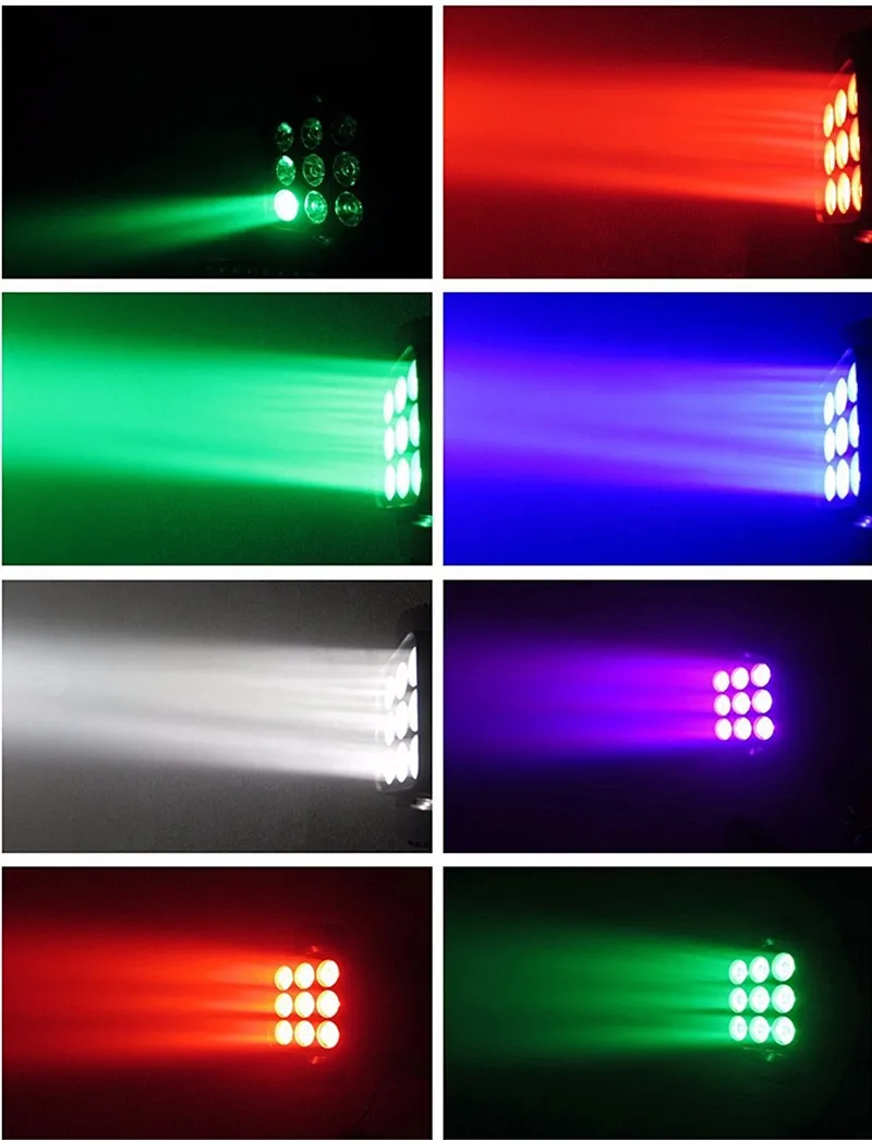 2 шт./RGBW 4в1 9X10W движущаяся головка матричного света dmx512 луч света/движущаяся