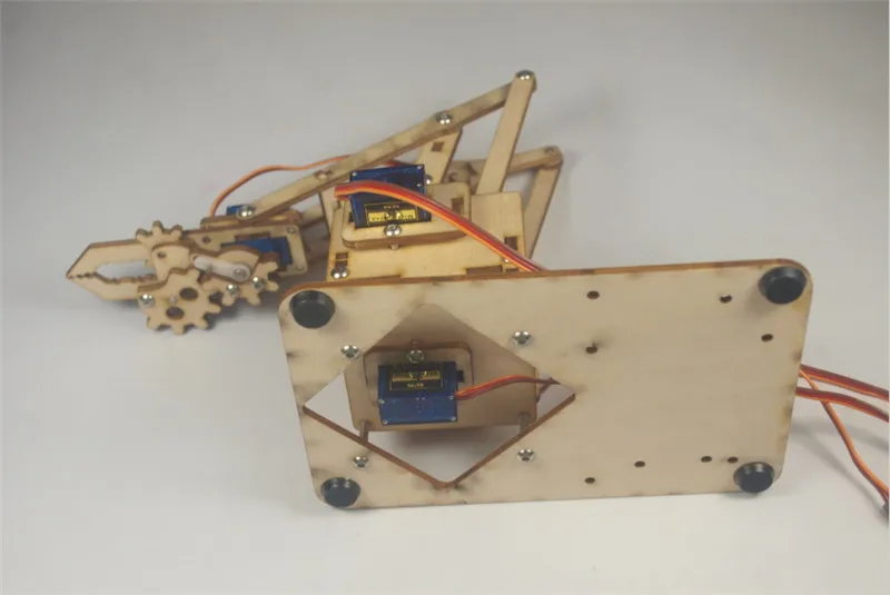 DIY meArm мини промышленный Роботизированный рычаг Делюкс набор лазерная резка