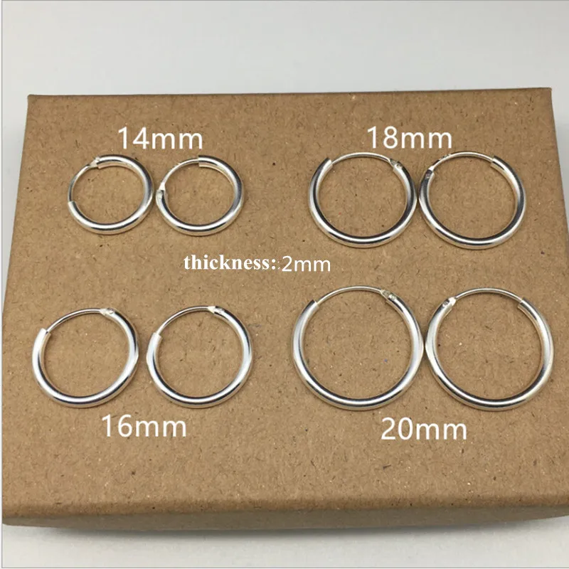 Для женщин кольца и серьги женский хип-хоп круглые 925 стерлингов серебряные