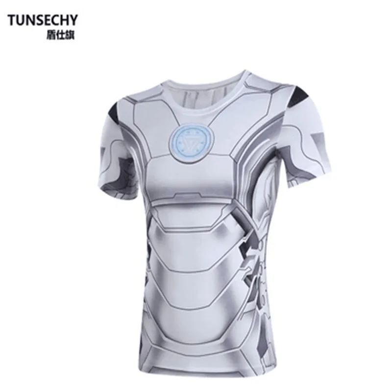 Wisdom bikeman muscle men's cycling T-cycling fitness equipment male iron man spider-man sportswear batman armor | Спорт и