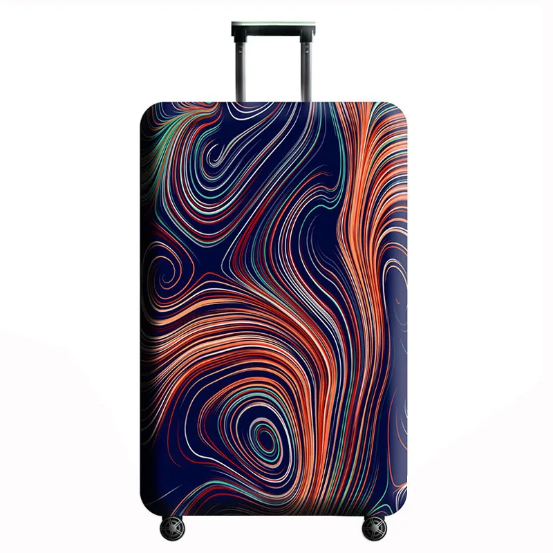 A Luggage cover LXHYSJ брендовый Модный чехол для багажа подходит для 18-32 дюймов, чехол для костюма, защитный чехол на колесиках, Чехол Эластичный чехол от пыли, аксессуары для путешествий - Цвет: A Luggage cover