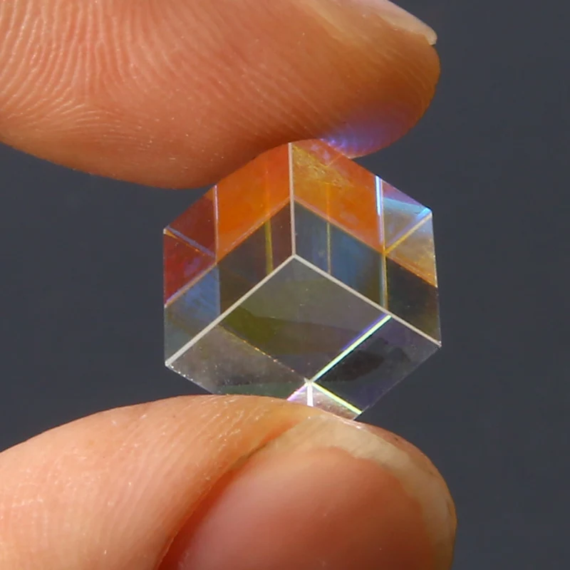 Дихроическая Призма Cube 10x10 мм дефектный перекрестный оптический стеклянный