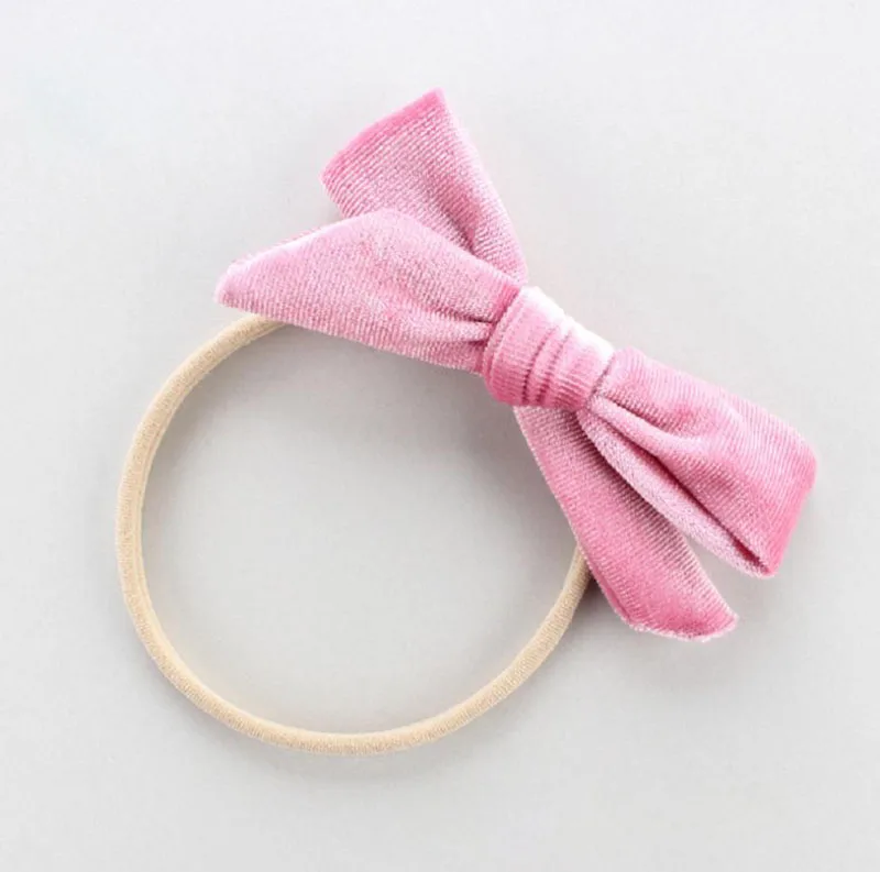 Fashion Cotton Cute Baby Girl Headwear New Kids Velvet Bow-knot Hair Clip Ornaments Accessories | Детская одежда и обувь