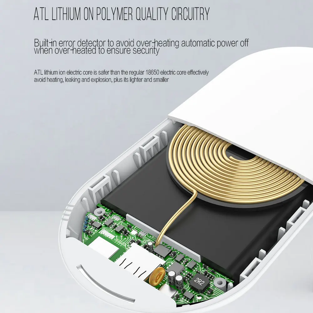 LDNIO 10000 mAh Qi Беспроводное зарядное устройство Внешний аккумулятор Беспроводная