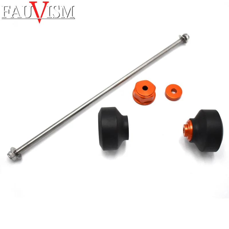 Rear Axle Fork Wheel Crash Slider Protector for KTM Duke 690 13-18 690R 12-14 | Автомобили и мотоциклы