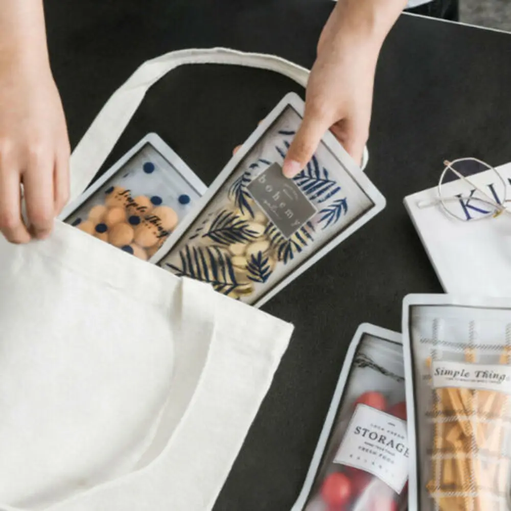 4 шт. силиконовые пакеты для сохранения свежести продуктов|Целлофановые и