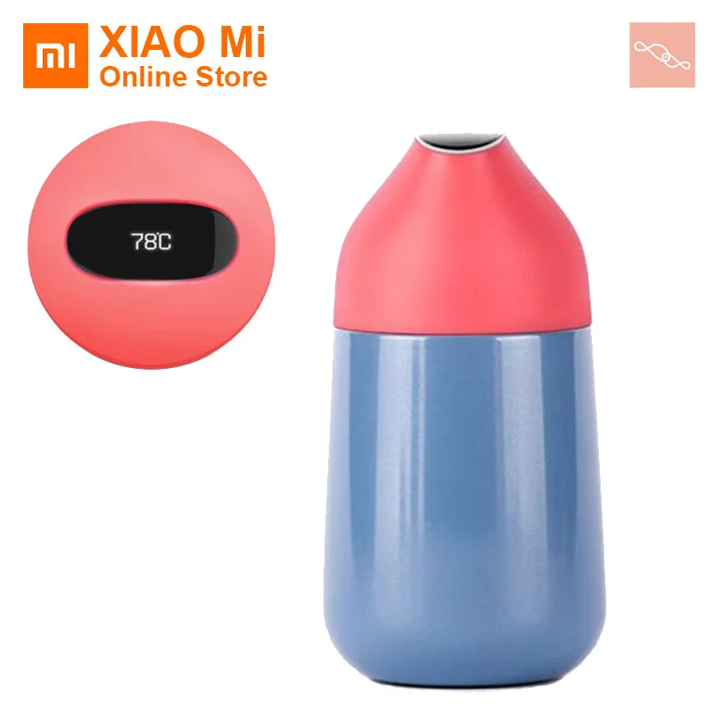 Xiaomi Kiss Fish CC мини умная чашка вакуумная термоизоляционная бутылка умный Температурный датчик OLED дисплей экран