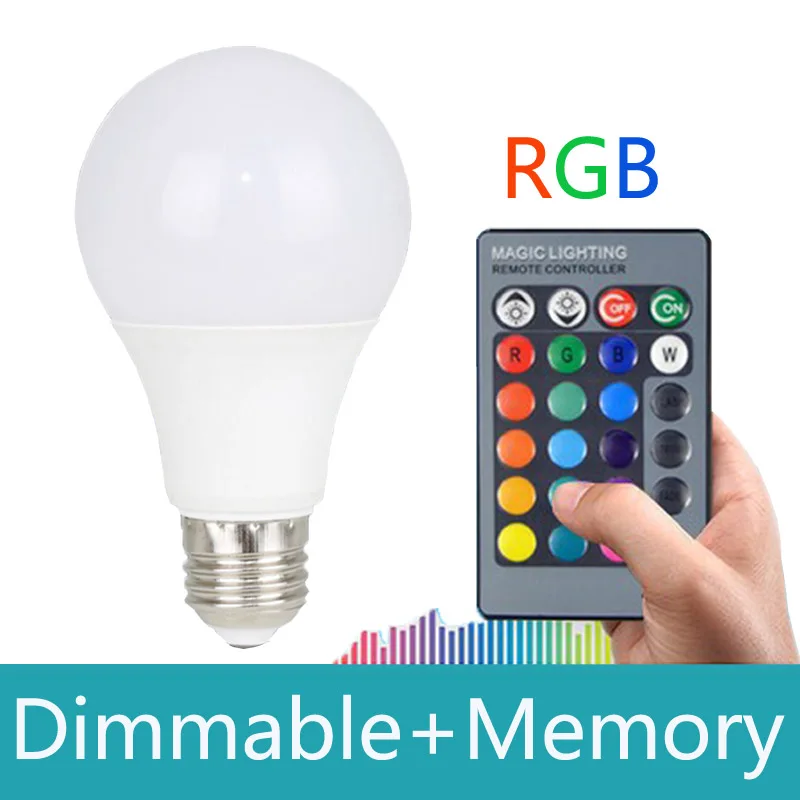 2018 инновационные пункт RGB светодиодный светильник 10 Вт E27 лампы пятно света 110 В 220