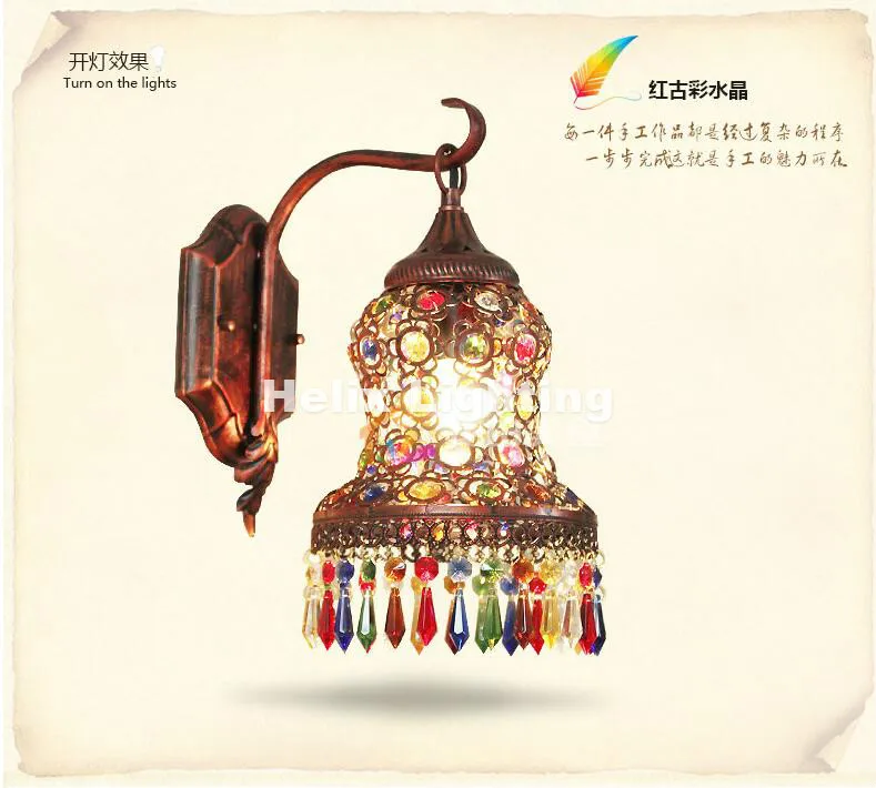 Настенный светильник в богемном стиле настенный барокко 15 см для балкона спальни