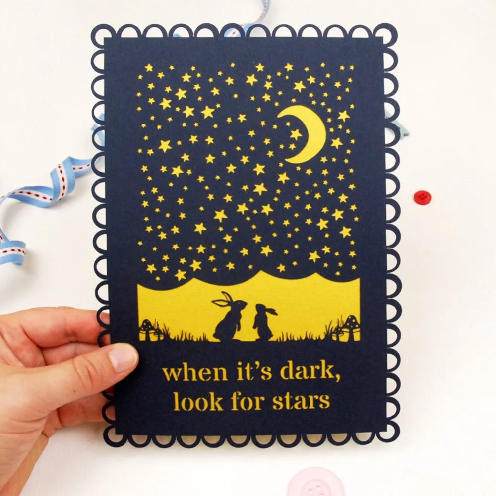 

40pcs/lot Exquisite Hollow Fairy Night Rabbit Pearl Paper Wedding Invitations Boy Girl Birthday Party Greeting Blessing Card