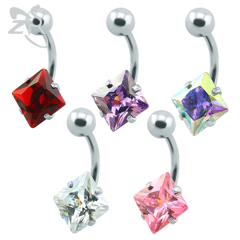 

Navel piercing stainless steel cubic zirconia belly piercing jewelery fake belly button rings piercing navel fashion jewelry