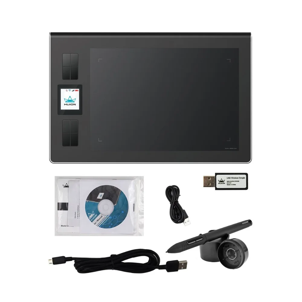 Беспроводной графический планшет Huion DWH69 9*6 дюймов профессиональный цифровой для