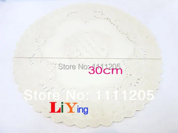 Круглые кружевные столовые приборы 2 шт. 30 см Золотая подстилка для стола