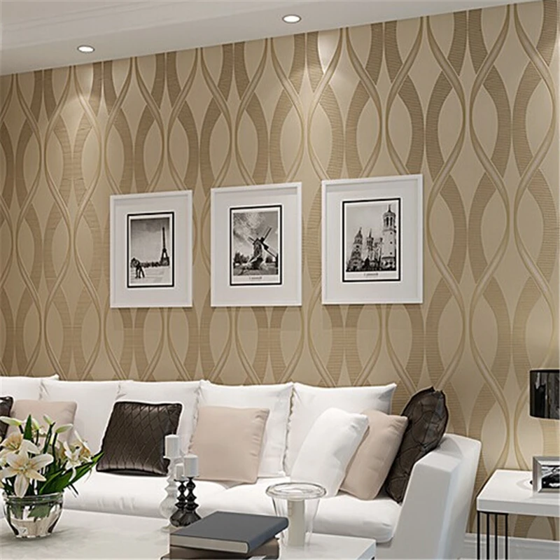 

wellyu modern striped wallpaper designs for background art dak khaki glitter wall paper papel de parede 3dtapete wallpaper