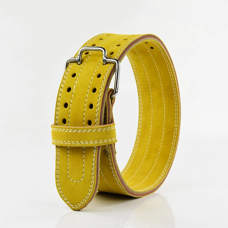 Adult Professional Weightlifting Heavy Weight Squat Training Cowhide Waist Belt Genuine leather