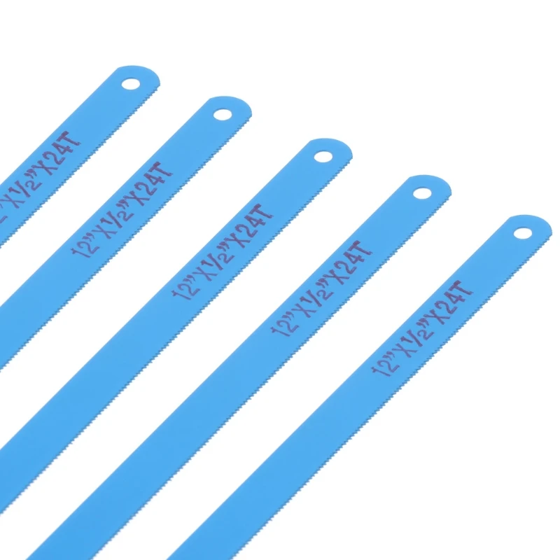 

Blue 10"/12" X24T Teeth Hacksaw Saw 50# Steel Metalworking Blades For Metal Cut