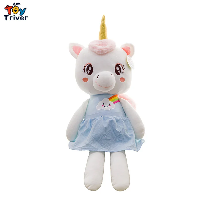 Unicorn Unicornio Plush Toy Triver Stuffed Doll Baby Kids Children Boy Girl Birthday Gift Home Decor Cushion Craft Drop Shipping | Игрушки и