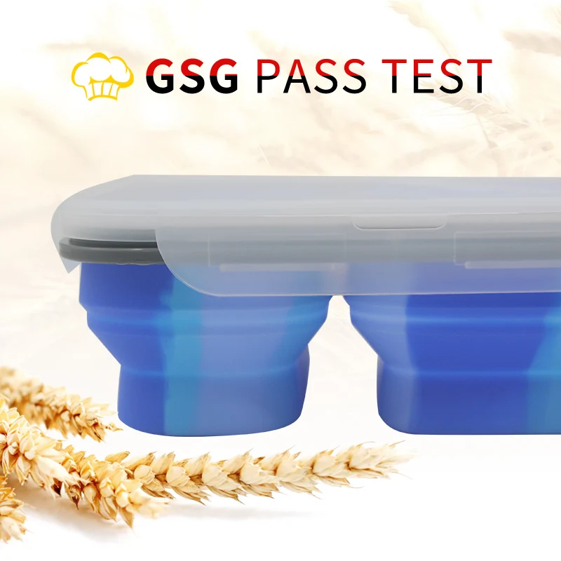 Bento Ланч-бокс складной контейнер для хранения портативная складная миска