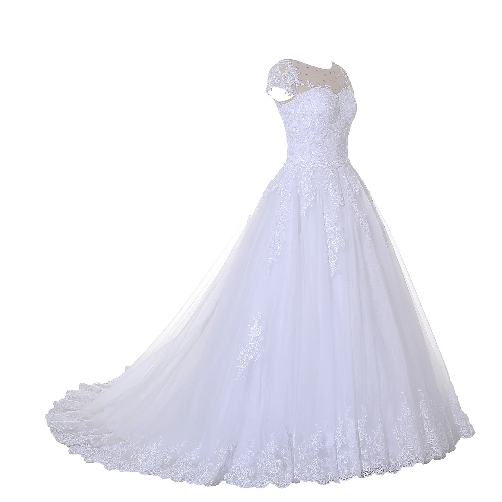 Романтичное сексуальное прозрачное свадебное платье Ruby Bridal из фатина с