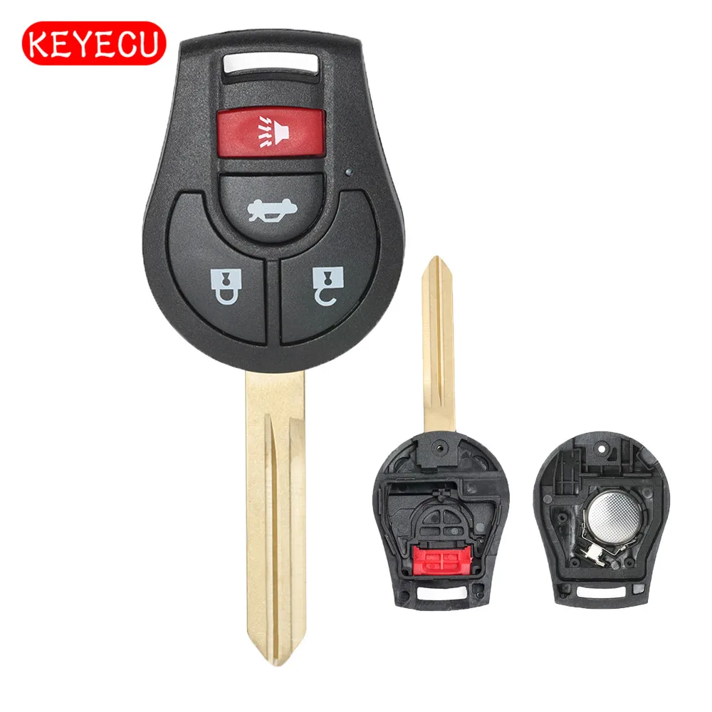 Запасной пульт дистанционного управления Keyecu чехол 3 + 1 кнопка для Nissan Maxima Altima Sentra
