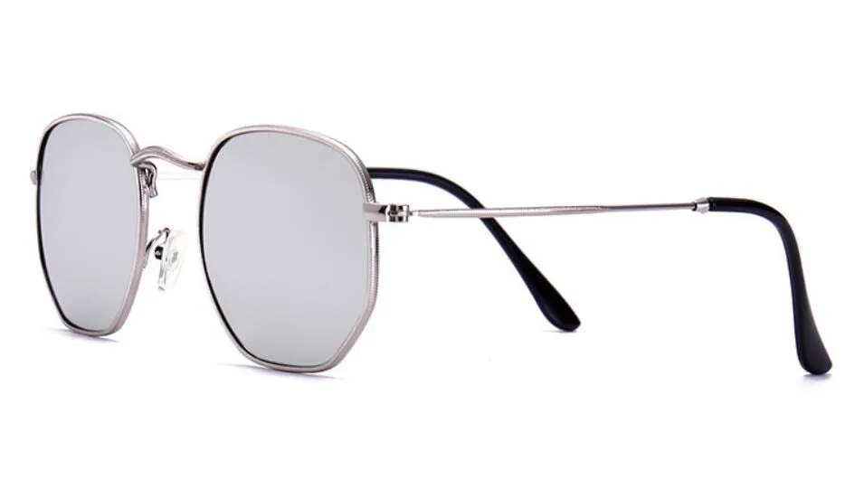 

New Hexagonal Sunglasses Women Men Metal Frame Vintage Fashion Design for Ladies Driving Shades 3548 Sun Glasses
