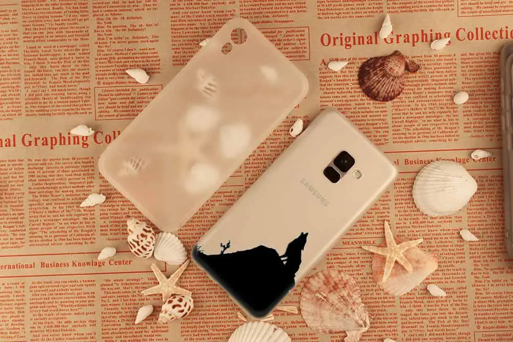 Силиконовый чехол для samsung Galaxy A6 A8 A9 A7 A5 A3 плюс A6S звезда вой картинки волка