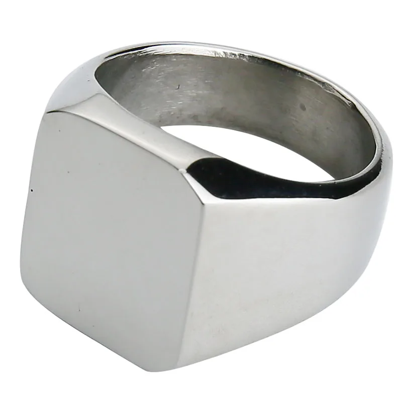 Женское матовое кольцо Valily золотистое с простой печаткой и манжетами из