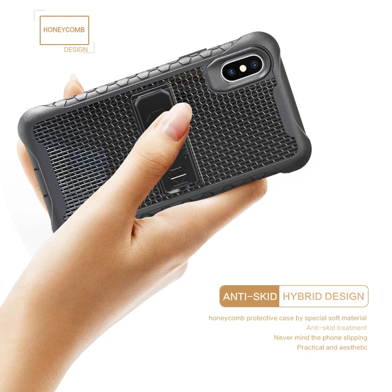 Роскошный Жесткий чехол KSELF 360 Heavy Duty для iPhone 7 8 X Plus XS Max XR Гибридный противоударный