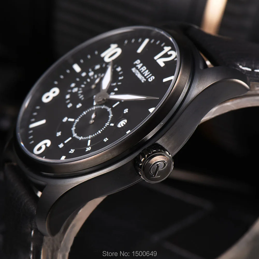 Мужские наручные часы Parnis простые модные автоматические механические Miyota 8219 с