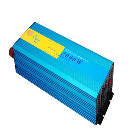2000 Вт Чистая синусоида Мощность преобразователя от сети DC 12 В к AC 220 50 Гц для
