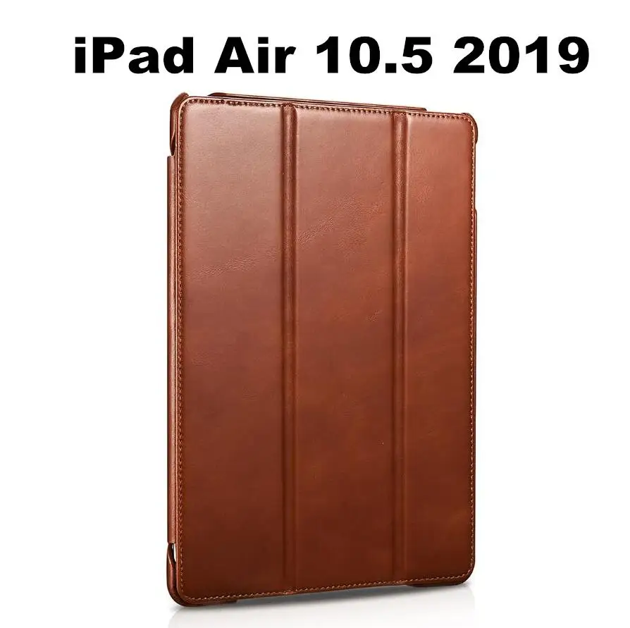 iPad air 10.5 2019 ICarer для iPad Pro 11 дюймов Винтаж серия натуральная кожа чехол для iPad Pro 12,9 дюйма Смарт Настоящее кожаный чехол - Цвет: iPad air 10.5 2019
