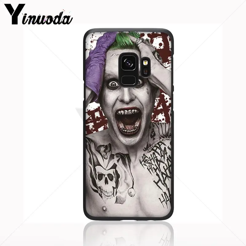 Yinuoda Crazy batman Joker tattoo дизайн милый телефон аксессуары чехол для Samsung Galaxy s9 s8 plus note 8