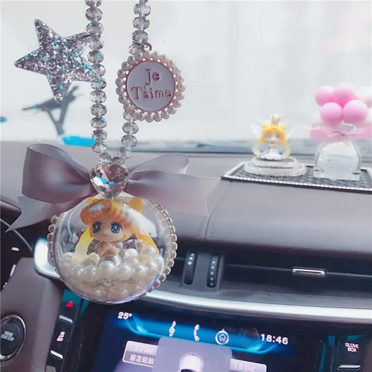 Луна фигурка игрушки Аниме интерьера с орнаментом из мультфильма помпоном меха