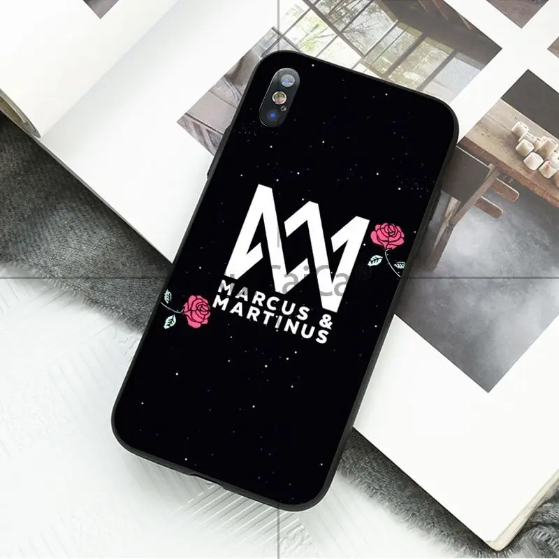 Ruicaica Marcus &amp Martinus M черный мягкий силиконовый чехол из ТПУ для iPhone X XS MAX 6 6s 7 7plus 8 8Plus 5