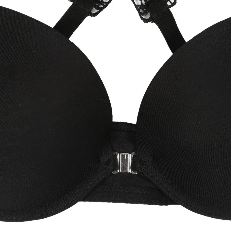 

Sxey Women Bra Set Seamless Bra Front Closure Lace Push Up Bra Panties