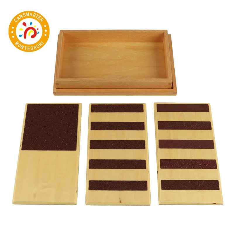Montessori Kids Toy High-Quality Touch Boards Rough & Smooth Boards with Box Early Childhood Education Preschool baby toy montessori thermic bottles sensorial early childhood education preschool kids brinquedos juguetes