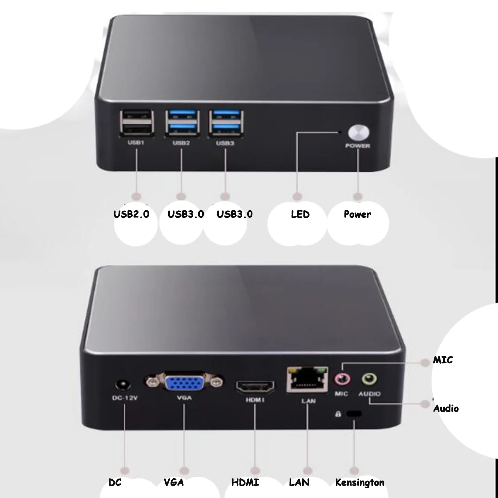 Мини ПК Intel Core i7 7500U Win 10 DDR3L SSD 2 5 дюйма HDMI VGA|tv box|tv box boxtv tv |