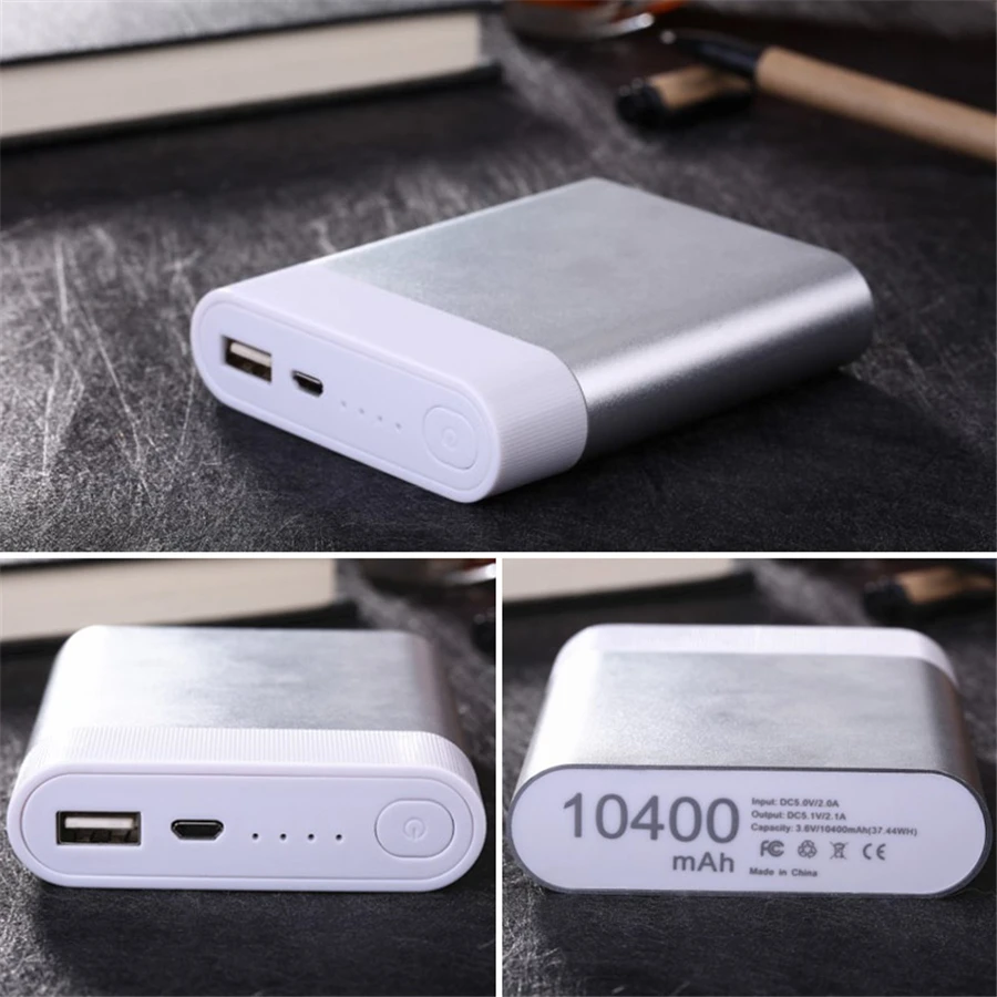 Портативное зарядное устройство DIY 4x18650 корпус зарядного устройства USB для Xiaomi