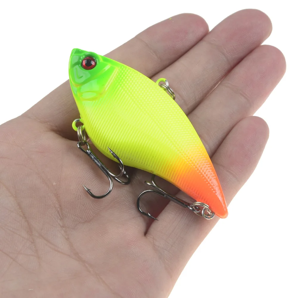 

1PCS Hard Fishing Lure 7cm 16G Plastic VIB Hard Artificial Bait Treble Hooks Peche Bass Pike Trolling Pesca Fishing Tackle