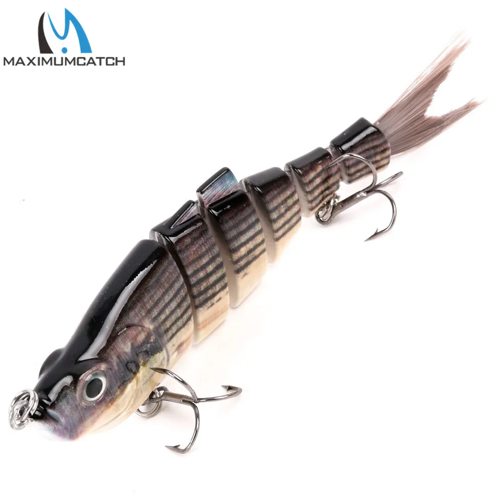 Maximumcatch 6 шарнирных секций Swimbait жесткие рыболовные приманки с VMC крючками 7 видов