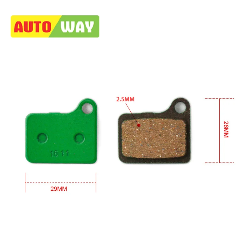 Autoway 4 пары велосипедных дисковых тормозных колодок для Shimano Deore механические 2001 и