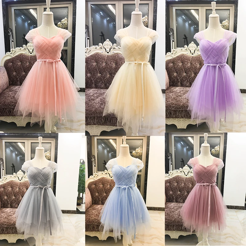 

Fashion Voile Elastic Short Summer Dress Women Summer Clothes For Women Party Dress Casual Dresses Prom Ribbon High Quality