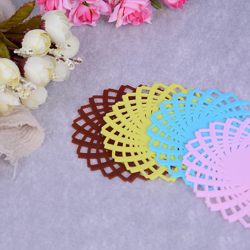 Силиконовый поднос кружева цветок полые Doilies силиконовый подстаканник кофе стол
