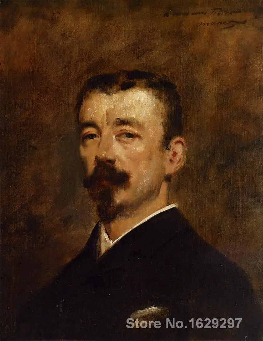 Koop Wall Art Moderne Portret Van Monsieur Tillet Edouard Manet Schilderijen Handgeschilderde Hoge Kwaliteit