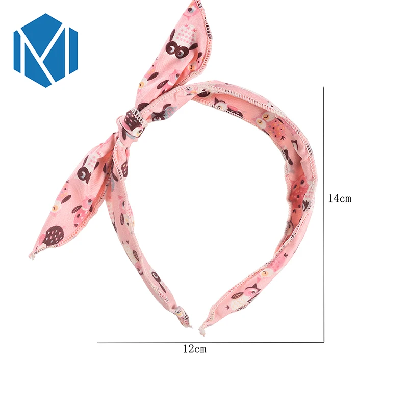 Милый тюрбан с мультяшным принтом для девочек Детская повязка на голову заячьими
