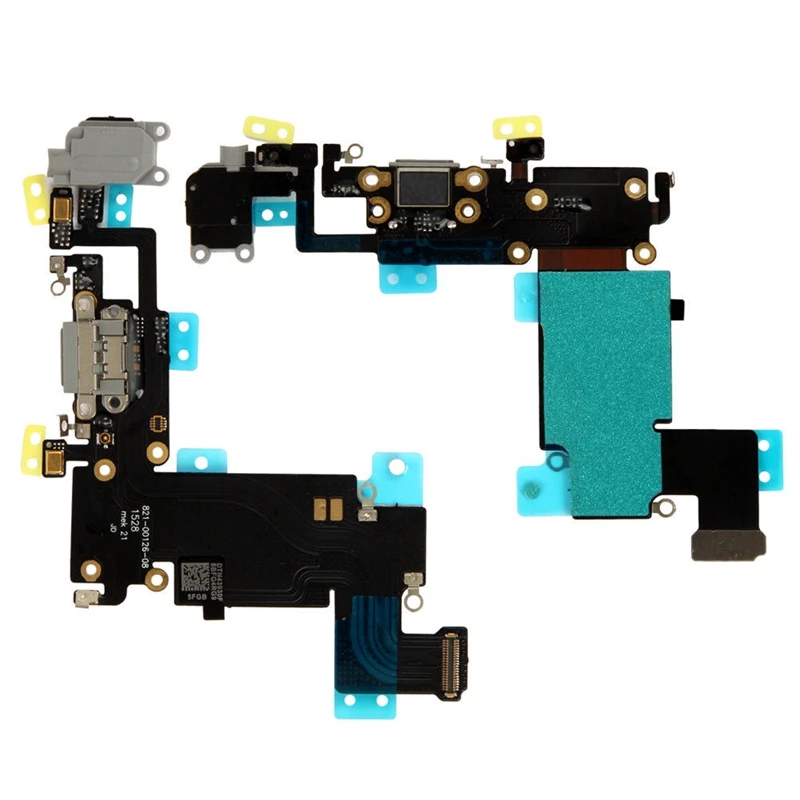 Гибкий кабель для iPhone 6 6S Plus док станция с зарядным портом и usb разъемом наушников 4