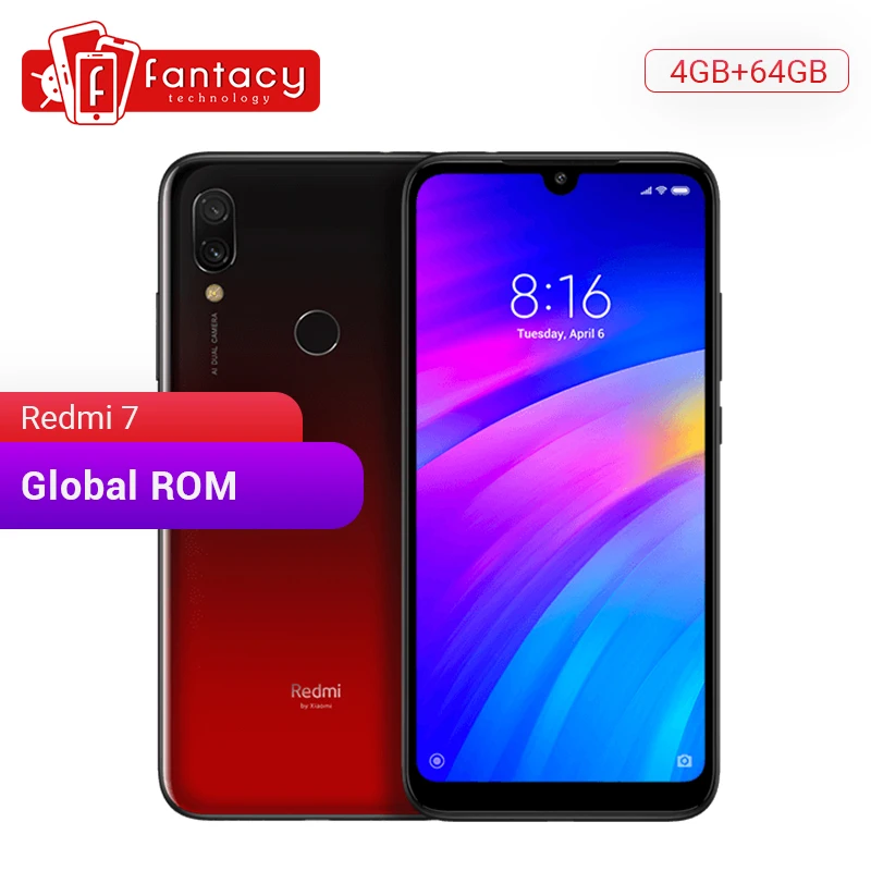 В наличии глобальная прошивка Xiaomi Redmi 7 4 Гб оперативной памяти 64 встроенной
