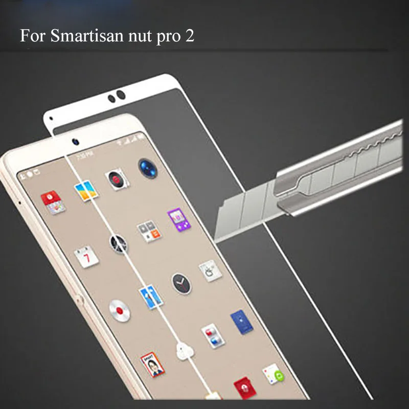 Полное покрытие корпуса 9H пленка для Smartisan nut pro 2 Защитная экрана защитное стекло