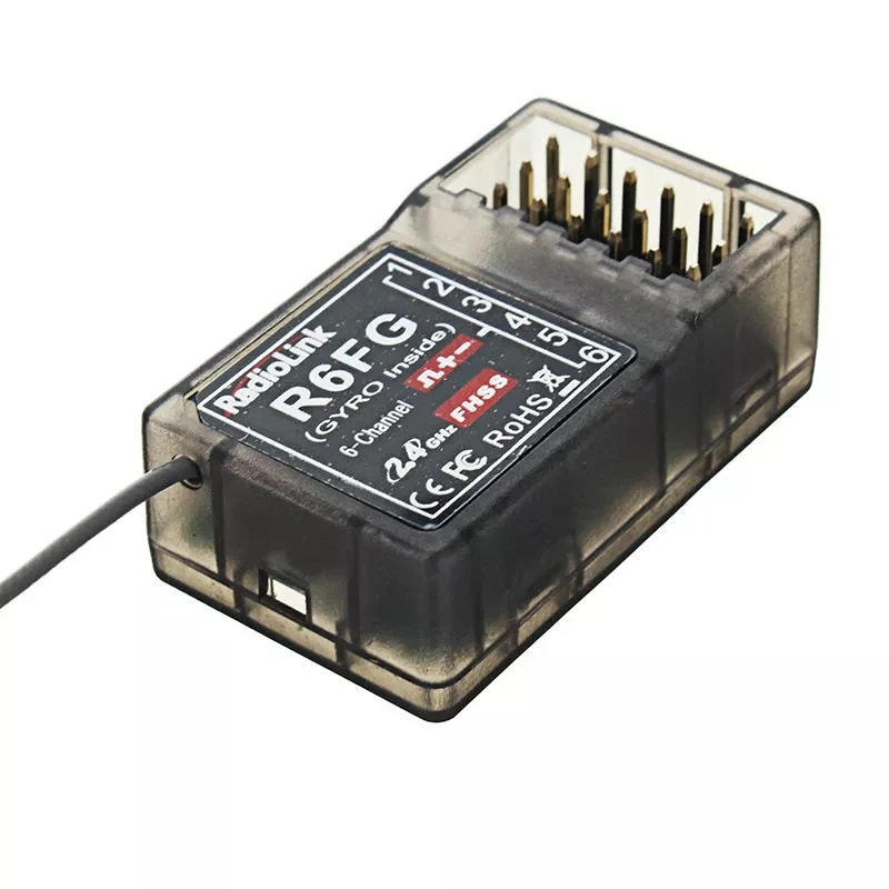 RadioLink R6FG 2.4G 6CH FHSS Receiver Radio Transmitter Gyro Integrant For RC4GS RC3S RC4G T8FB | Игрушки и хобби
